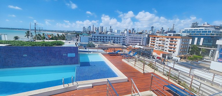 Incrivel Apt de dois quartos e vista mar de Tambau