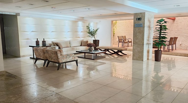 Incrivel Apt de dois quartos e vista mar de Tambau