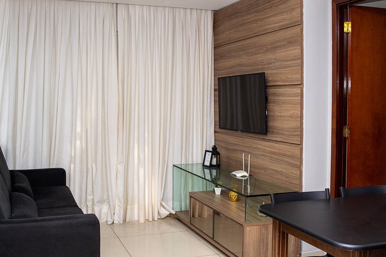 Apartamento novo à beira-mar em Tambaú com 2 suítes