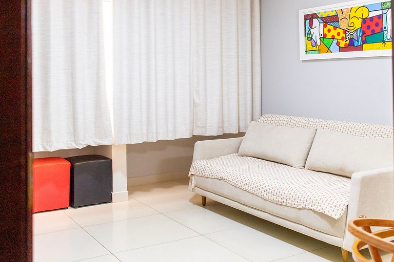 Apto Charmoso Beira-Mar de Tambaú